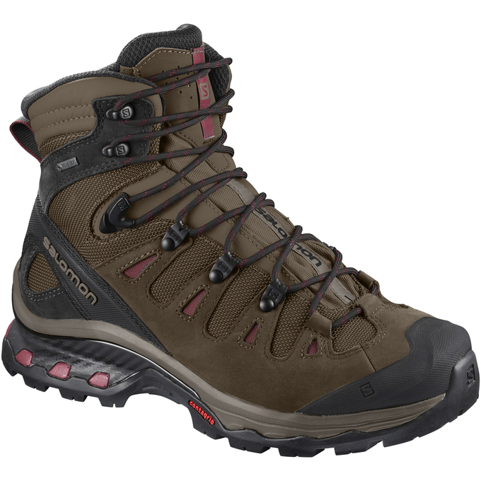 Salomon Israel QUEST 4D 3 GTX® W - Womens Hiking Boots - Chocolate/Black (LVZY-23541)